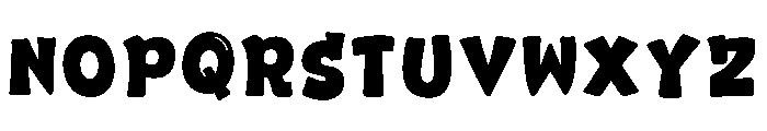 Teal leopard print 3 Font LOWERCASE