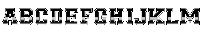 Team Player Font UPPERCASE