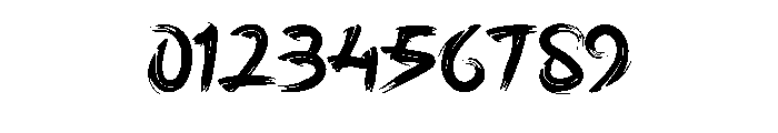 Tearmark Brush Regular Font OTHER CHARS