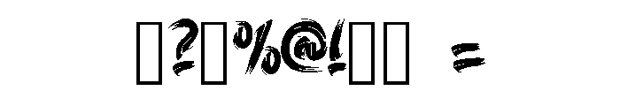 Tearmark Brush Regular Font OTHER CHARS