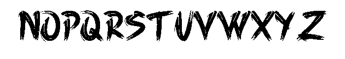 Tearmark Brush Regular Font UPPERCASE