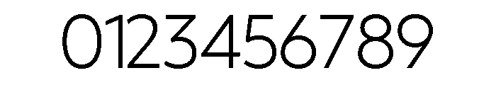 Technicon Light Font OTHER CHARS