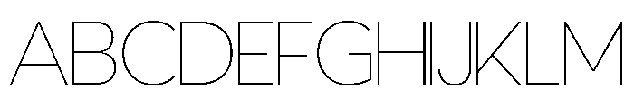 Technicon Thin FONT