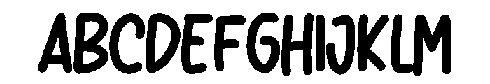 Teduh Font UPPERCASE