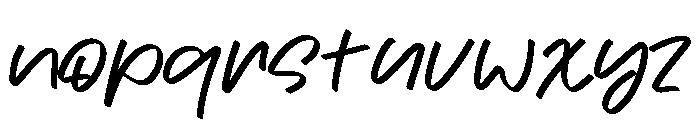 Tedwo Font LOWERCASE