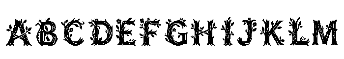 Teeth Regular Font UPPERCASE