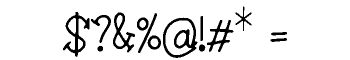 Tegu Font OTHER CHARS