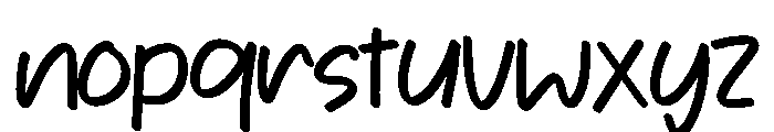 Teiring Font LOWERCASE