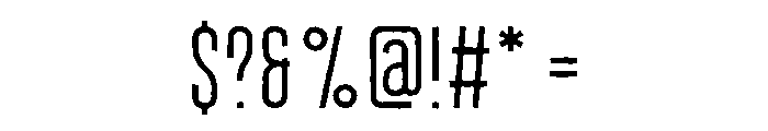 Teknova Regular Font OTHER CHARS
