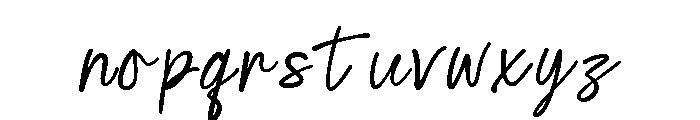 Tember Ameristo Font LOWERCASE