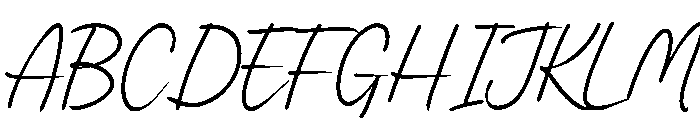 Temporal Hidden Font UPPERCASE