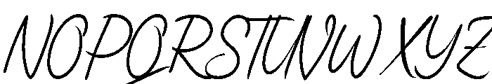 Temporal Hidden Font UPPERCASE