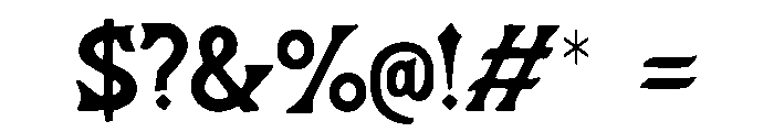 Tempter Font OTHER CHARS