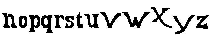 Tempter Font LOWERCASE