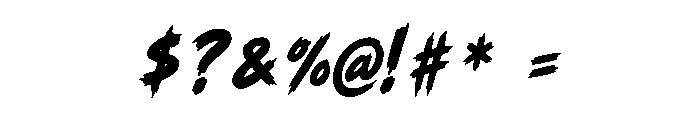 Temur Blaze Font OTHER CHARS