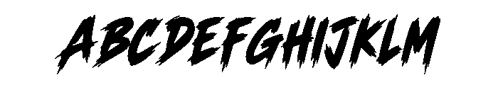 Temur Blaze Font UPPERCASE