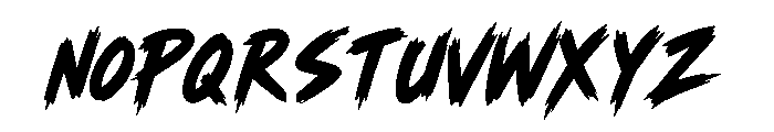 Temur Blaze Font UPPERCASE