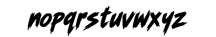 Temur Blaze Font LOWERCASE