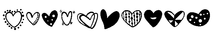 Tender Heart Font OTHER CHARS
