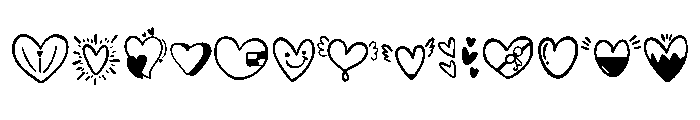 Tender Heart Font UPPERCASE