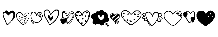 Tender Heart Font UPPERCASE