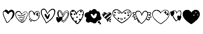 Tender Heart Font LOWERCASE