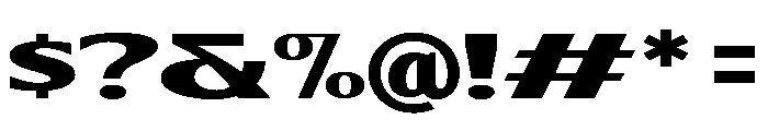 Tenford Regular Font OTHER CHARS