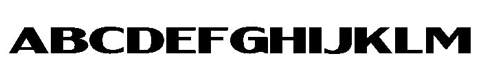 Tenford Regular Font UPPERCASE