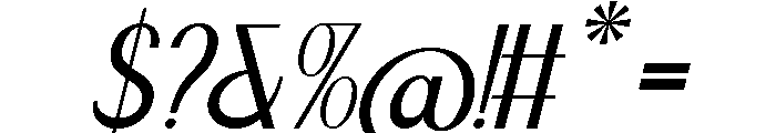 Tenford Script Font OTHER CHARS