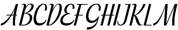 Tenford Script Font UPPERCASE