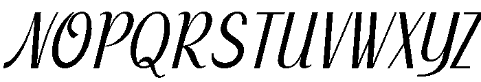 Tenford Script Font UPPERCASE