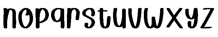 Tense Regular Font LOWERCASE
