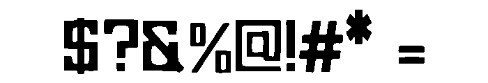 Tension Curve Font OTHER CHARS