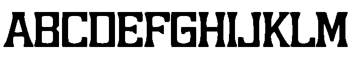 Tension Curve Font UPPERCASE