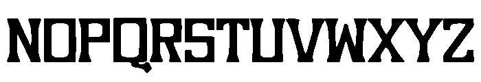 Tension Curve Font UPPERCASE