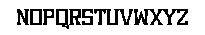Tension Curve Font LOWERCASE