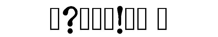 Tenth Regular Font OTHER CHARS