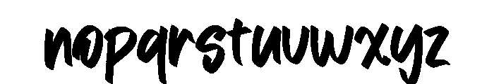 Terate Winongo Font LOWERCASE