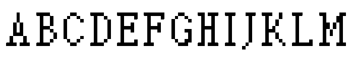 Terminal Serif Medium Font UPPERCASE