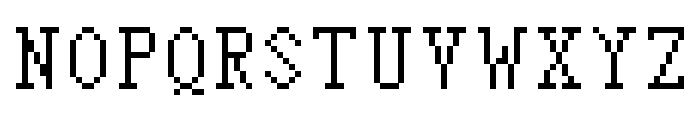 Terminal Serif Medium Font UPPERCASE
