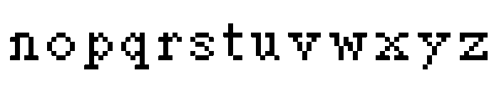 Terminal Serif Medium Font LOWERCASE