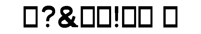 Terra Fable Regular Font OTHER CHARS