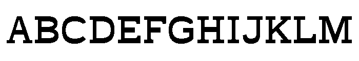 Terra Fable Regular Font UPPERCASE