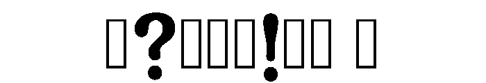 Tervix Regular Font OTHER CHARS