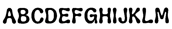 Tervix Regular Font UPPERCASE