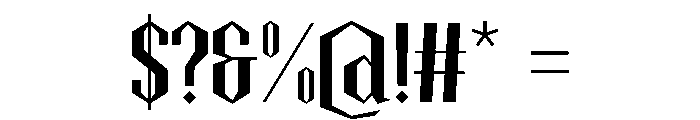 Testyn Regular Font OTHER CHARS
