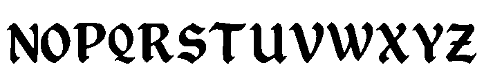 Teuing Regular Font UPPERCASE