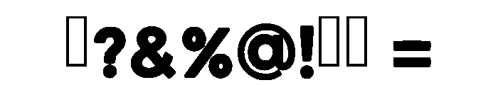 Texas Bold Regular Font OTHER CHARS