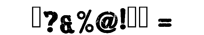 Texas Distress Regular Font OTHER CHARS