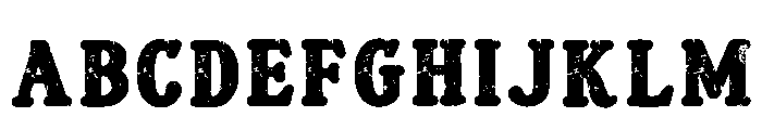Texas Distress Regular Font UPPERCASE